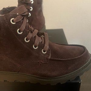 Sorel Youth Madson Moc Toe Boots Brown Suede Brown Suede Size 2